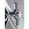 Kingston Brass KS3041ZX Three-Way Diverter Valve W/Sgl-Handle & Square Plate, Chrome KS3041ZX - alternate 2